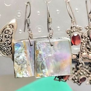 🦃THANKSGIVING SALE Vintage Abalone shell earrings